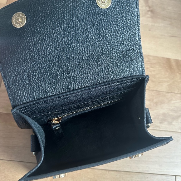 Mini Black Pebbled Leather Handbag - Picture 11 of 14